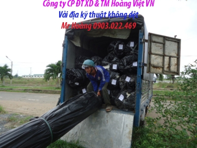 Vải địa kỹ thuật không dệt.